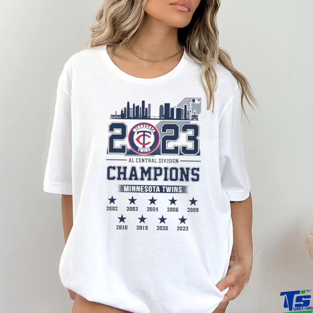 Official Minnesota Twins 2023 Al Central Division Champions Skyline shirt,  hoodie, longsleeve, sweatshirt, v-neck tee