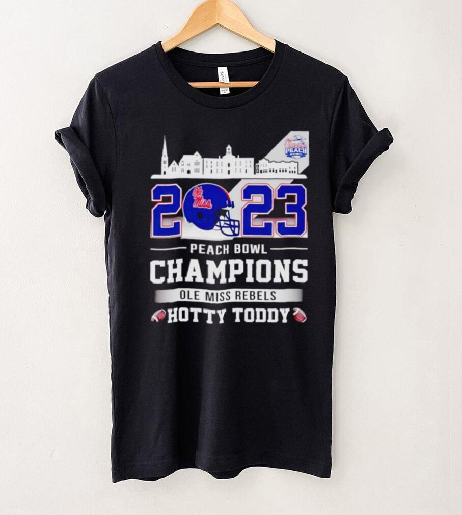 Skyline city 2023 Peach Bowl Champions Ole Miss Rebels Hotty Toddy shirt