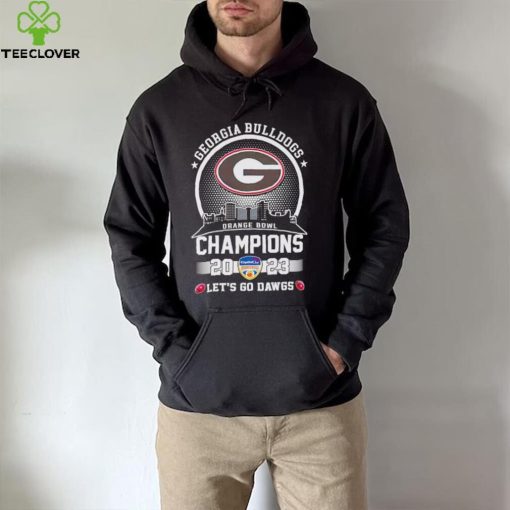 Skyline city Georgia Bulldogs Orange Bowl Champions 2023 let’s go Dawgs hoodie, sweater, longsleeve, shirt v-neck, t-shirt