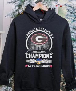 Skyline city Georgia Bulldogs Orange Bowl Champions 2023 let’s go Dawgs hoodie, sweater, longsleeve, shirt v-neck, t-shirt