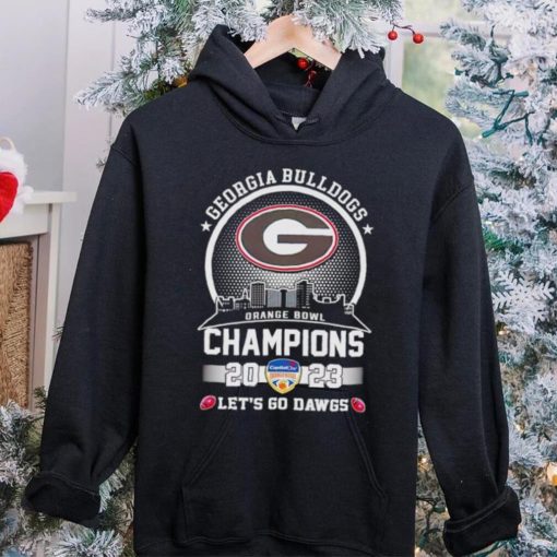 Skyline city Georgia Bulldogs Orange Bowl Champions 2023 let’s go Dawgs hoodie, sweater, longsleeve, shirt v-neck, t-shirt