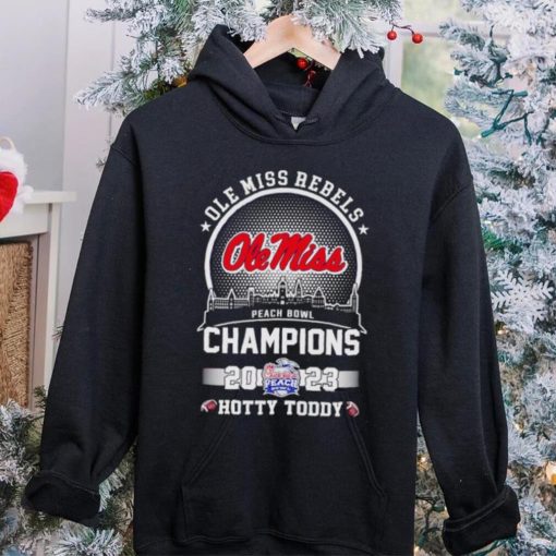 Skyline city Ole Miss Rebels Peach Bowl Champions 2023 Hotty Toddy hoodie, sweater, longsleeve, shirt v-neck, t-shirt