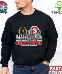 Skyline city names 2024 25 CFP National Champions Ohio State Buckeyes shirt