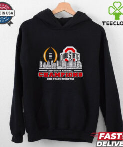 Skyline city names 2024 25 CFP National Champions Ohio State Buckeyes shirt