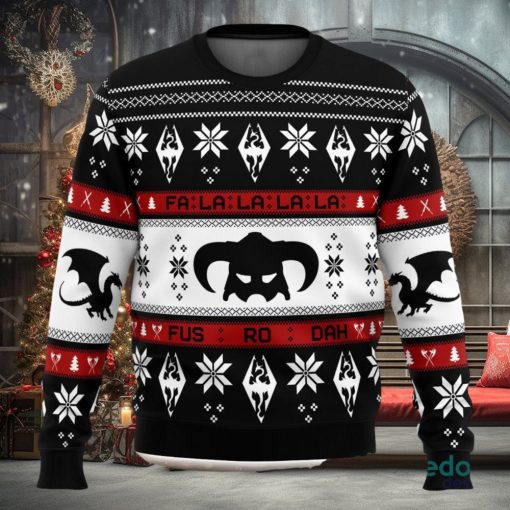 Skyrim Fusrodah 3D Ugly Christmas Sweater Unisex Christmas Sweater For Men And Women
