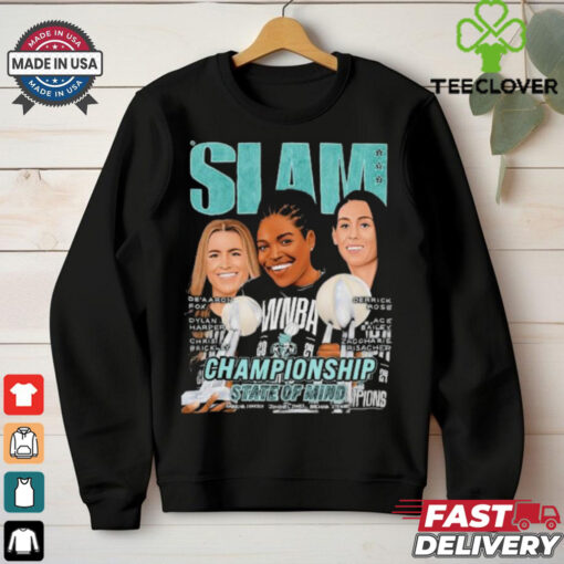 Slam Championship State Of Mind Sabrina Ionescu Jonquel Jones Breanna Stewart T shirt