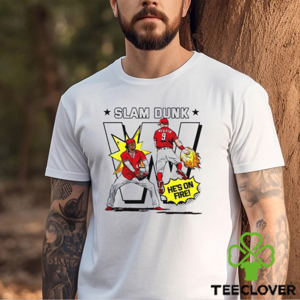 Slam Dunk De La Cruz And Matt Mclain Mlbpa He’s On Fire T Shirt Slam Dunk De La Cruz And Matt Mclain Mlbpa He’s On Fire T Shirt