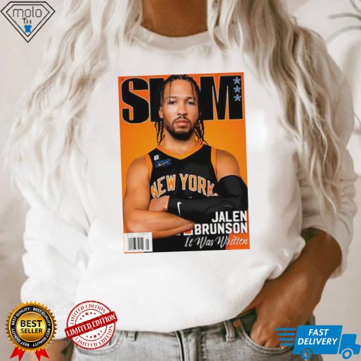 Slam Jalen Brunson it was written poster shirt