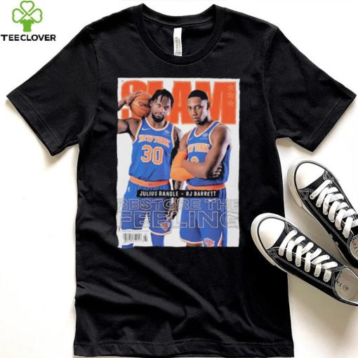 Slam Julius Randle + Rj Barrett Restore The Feeling Shirt