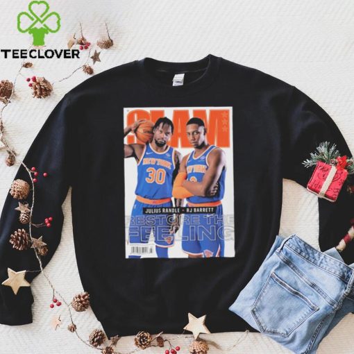 Slam Julius Randle + Rj Barrett Restore The Feeling Shirt