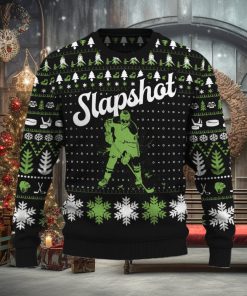 Slapshot Hockey Ugly Christmas Sweater 2023 Trending Fashion For Fans Gift