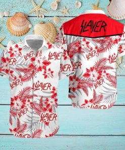 Slayer Band White And Red 2024 Summer Trending Hawaiian Shirt