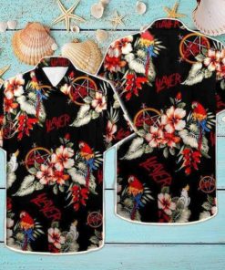 Slayer Rock With Parrot 2024 Summer Trending Hawaiian Shirt