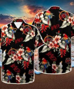 Slayer Rock With Parrot 2024 Summer Trending Hawaiian Shirt