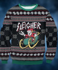 Slayer Sleigher Ugly Christmas Sweater removebg preview