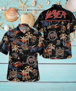 Slayer Tropical Tree And Flower Classic Logo 2024 Summer Trending Hawaii Shirt