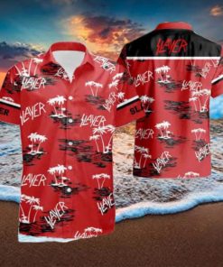 Slayer With Coconut Tree Pattern 2024 Summer Trending Hawaiian Shirt