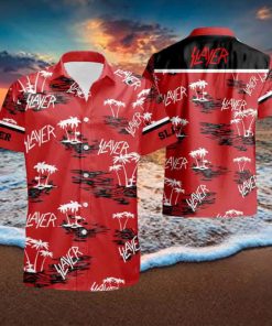 Slayer With Coconut Tree Pattern 2024 Summer Trending Ver 2 Hawaiian Shirt