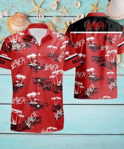 Slayer With Coconut Tree Pattern 2024 Summer Trending Ver 2 Hawaiian Shirt