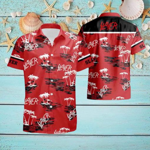 Slayer With Coconut Tree Pattern 2024 Summer Trending Ver 2 Hawaiian Shirt