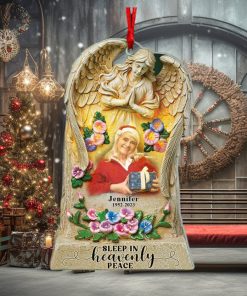 Sleep In Heavenly Peace Personalized Acrylic Ornament Christmas Gift Memorial Ornament