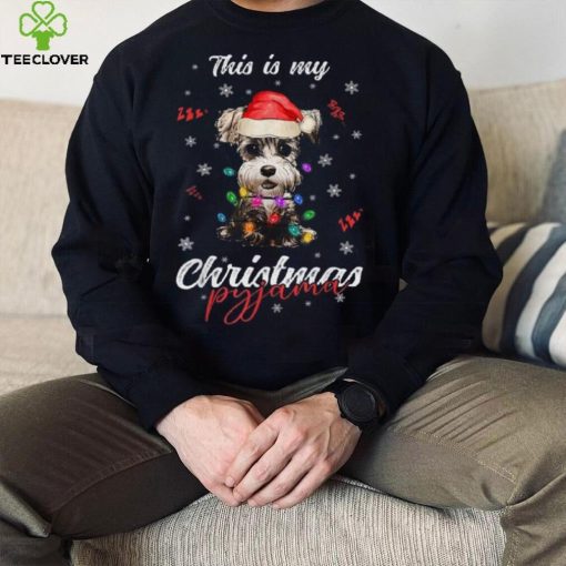 Sleeping Merry Christmas Miniature Schnauzer Shirt