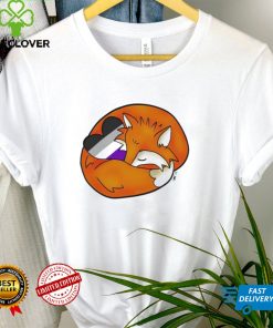 Sleepy Asexual Fox funny T shirt