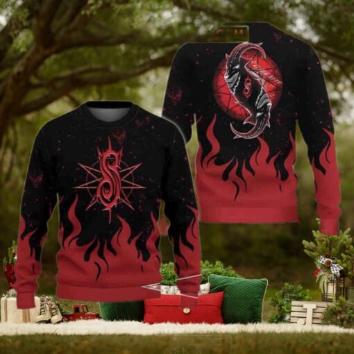 SlipKnot Goat Satan Rock Band Christmas Sweater Chirstmas Gifts 2024 Xmas For Family And Friends Ugly Sweater