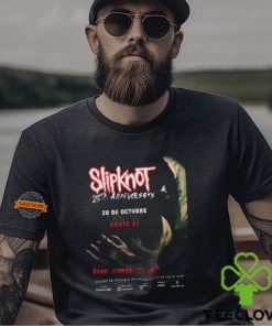 Slipknot 25th Anniversary 28 DE Octubre Lima Peru Costa 21 Here Comes The Pain Vintage T Shirt