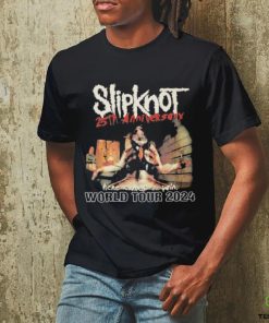 Slipknot 25th Anniversary Here Come The Pain Word Tour 2024 T Shirt