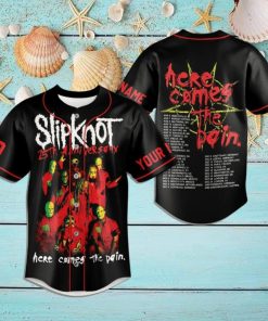 Slipknot 25th Anniversary Here Comes The Pain Baseball Jersey