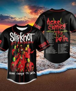 Slipknot 25th Anniversary Here Comes The Pain Baseball Jersey