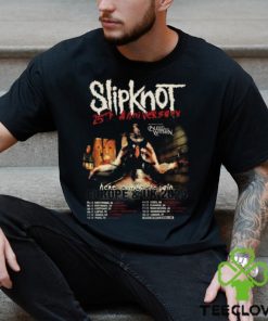 Slipknot Europe And UK 2024 25th Anniversary With Bleed From Within Here Come The Pain Schedule Lists T Shirt
