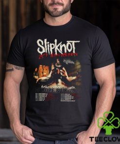 Slipknot Europe And UK 2024 25th Anniversary With Bleed From Within Here Come The Pain Schedule Lists T Shirt 1 Slipknot Europe And UK 2024 25th Anniversary With Bleed From Within Here Come The Pain Schedule Lists T Shirt
