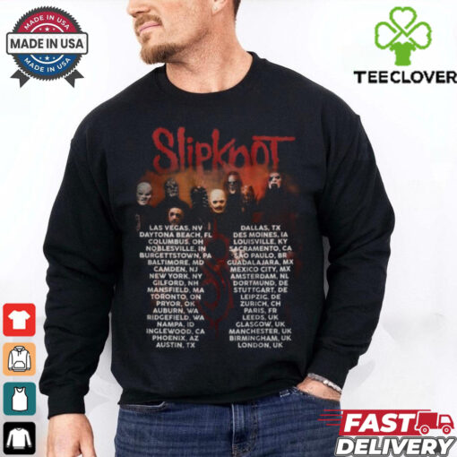 Slipknot Here Come The Pain Schedule Of Tour 2024  Shirt