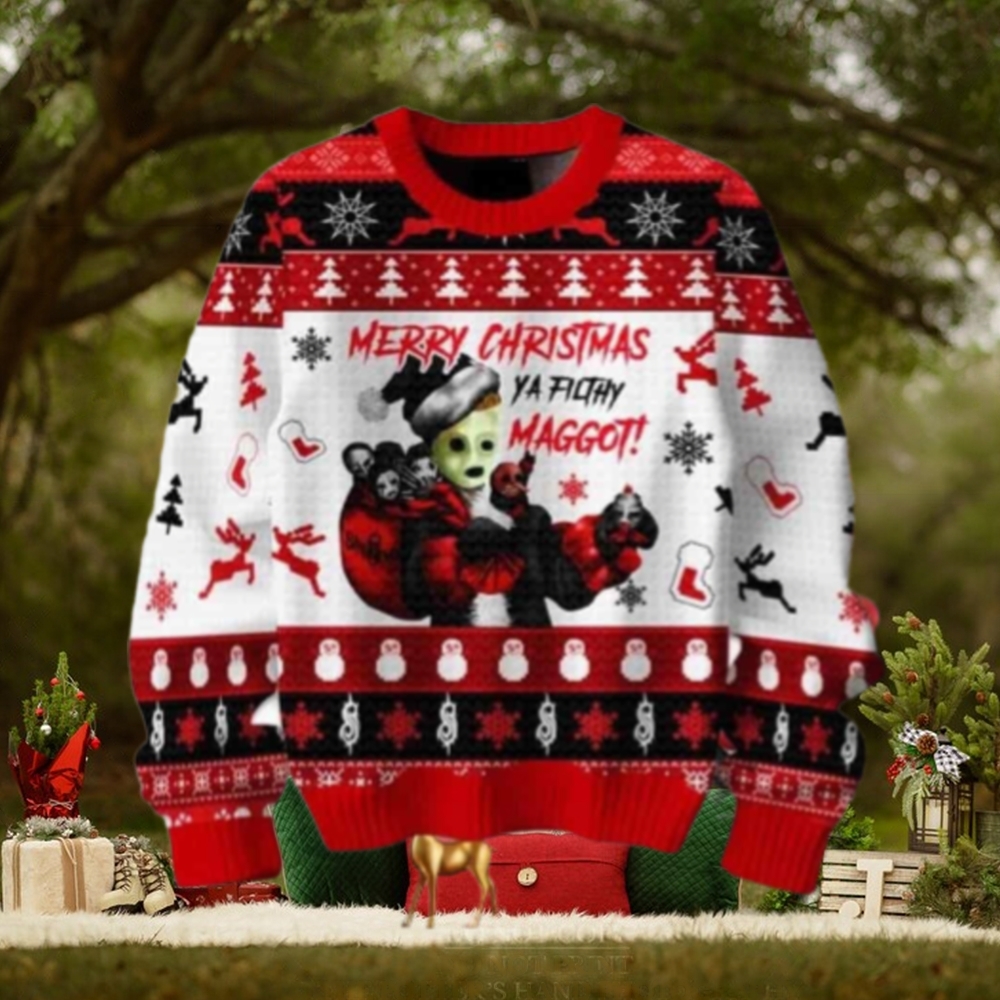 Slipknot Merry Christmas Ya Filthy Maggot Chirstmas Gifts 2024 Xmas For Family And Friends Ugly Sweater Slipknot Merry Christmas Ya Filthy Maggot Chirstmas Gifts 2024 Xmas For Family And Friends Ugly Sweater