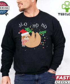 Slo Ho Ho Merry Slothmas Sloth Christmas shirt
