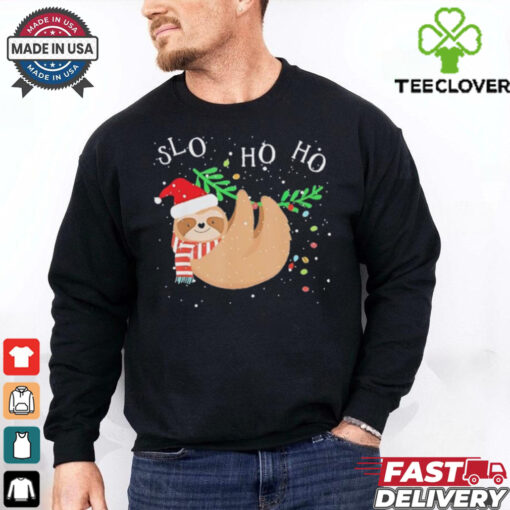 Slo Ho Ho Merry Slothmas Sloth Christmas shirt