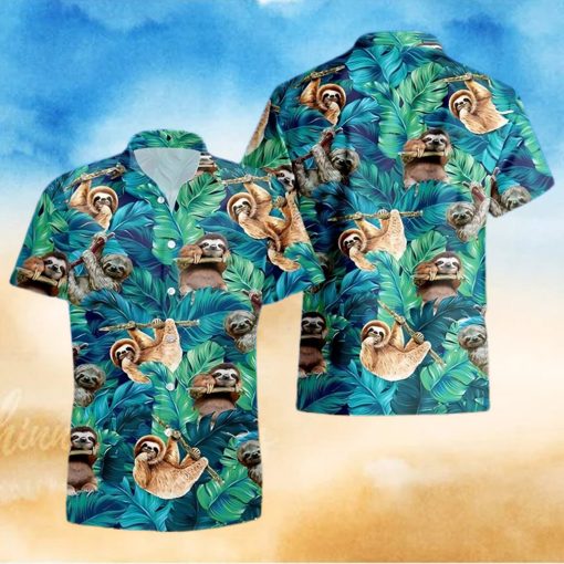 Sloth Cattle Hawaii Shirt Hawaiian Aloha Lover