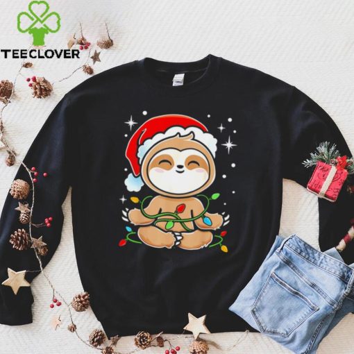 Sloth Christmas Tree Lights hoodie, sweater, longsleeve, shirt v-neck, t-shirt