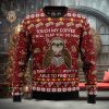 Santa Hockey Ugly Christmas Sweater Thankgiving Gift Men Women