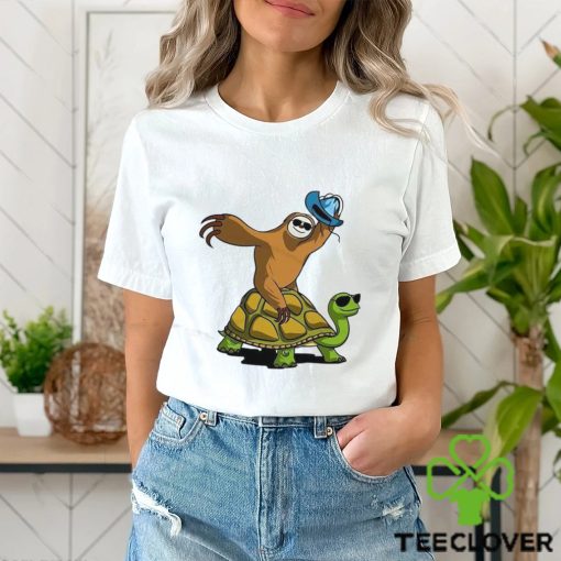 Sloth Cowboy Riding Turtle T Shirt Classic Hoodie