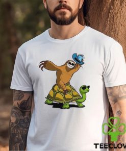 Sloth Cowboy Riding Turtle T Shirt Classic Hoodie