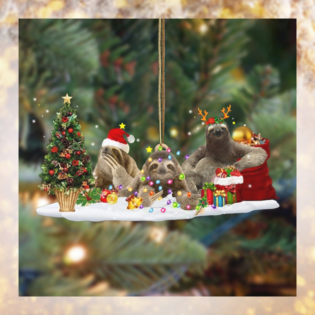 Sloth Family Of 3 Ornament Unique Christmas Ornaments Gifts For Sloth Lovers