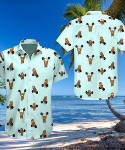 Sloth Lifting Blue High Quality Unisex Hawaiian Shirt