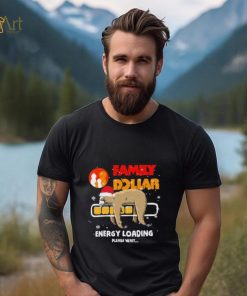 Sloth Santa family dollar energy loading please wait shirt
