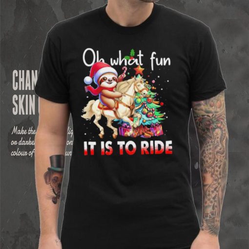 Sloth riding Unicorn oh what fun it is to ride Xmas hoodie, sweater, longsleeve, shirt v-neck, t-shirt