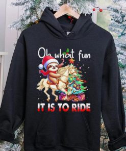 Sloth riding Unicorn oh what fun it is to ride Xmas hoodie, sweater, longsleeve, shirt v-neck, t-shirt