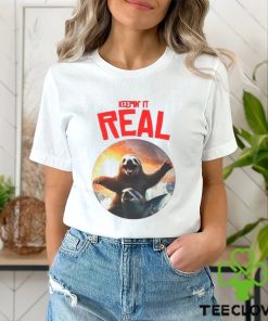 Sloth riding shark keepin’ it real hoodie, sweater, longsleeve, shirt v-neck, t-shirt