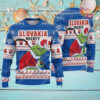 Sweden Ice Hockey Team Grinch Hockey Stick Ugly Christmas Sweater